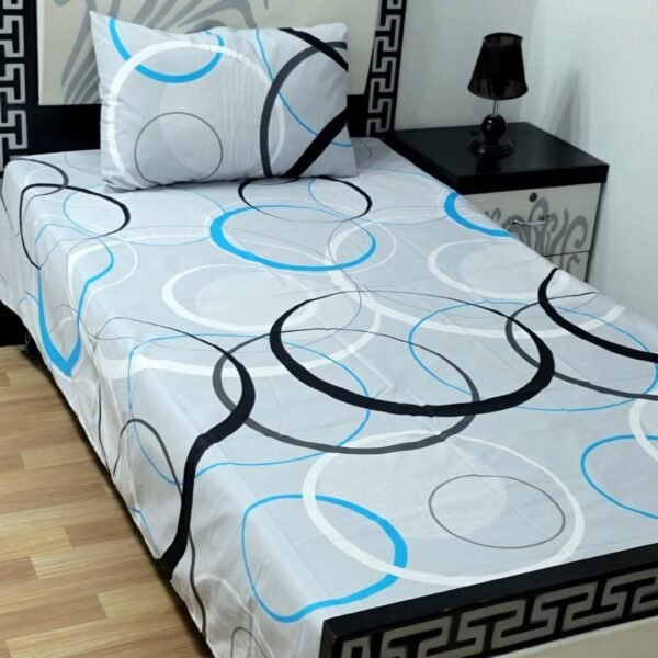 2 Pcs Cotton Printed Single Bedsheet | Trendsto