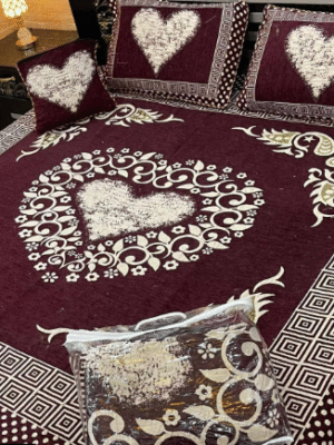 4 Pcs Velvet Jacquard Double Bedspread | Trendsto