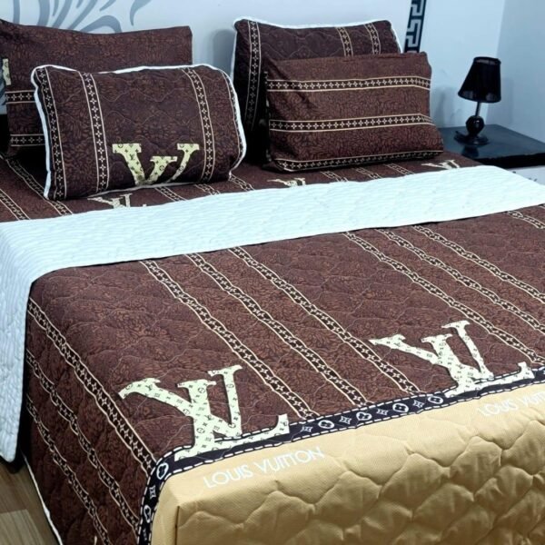 Luxury King - 6 Pcs Cotton Printed Ensemble Comforter Set For Bedroom | Trendsto