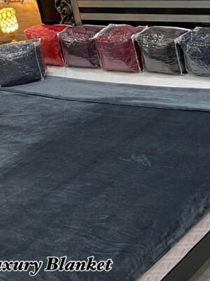 Fleece Plain Double Bed Blanke - Grey | Trendsto