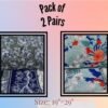Vibrant Multicolor Printed Crystal Cotton Pillow Covers - 2 Pcs Multicolor | Trendsto