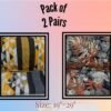 Vibrant Multicolor Printed Crystal Cotton Pillow Covers - 2 Pc Two Color | Trendsto