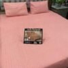 3 Pcs Cotton Plain Bedspread Pink | Trendsto